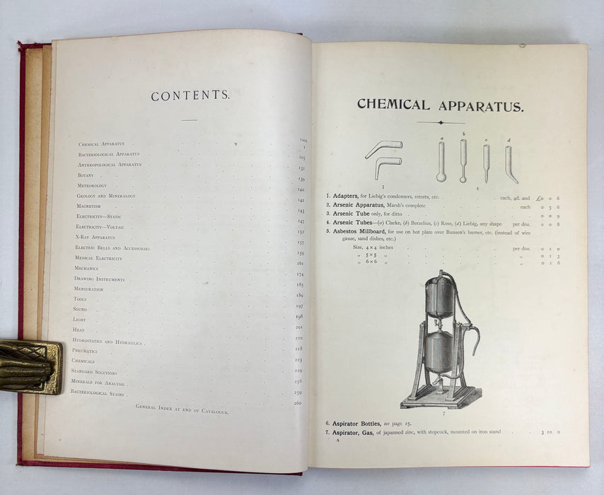 Priced Catalogue of Chemical and Physical Apparatus and Pure & Commercial Chemicals, Manufactured and Sold by Andrew H. Baird, Edinburgh, c. 1910
