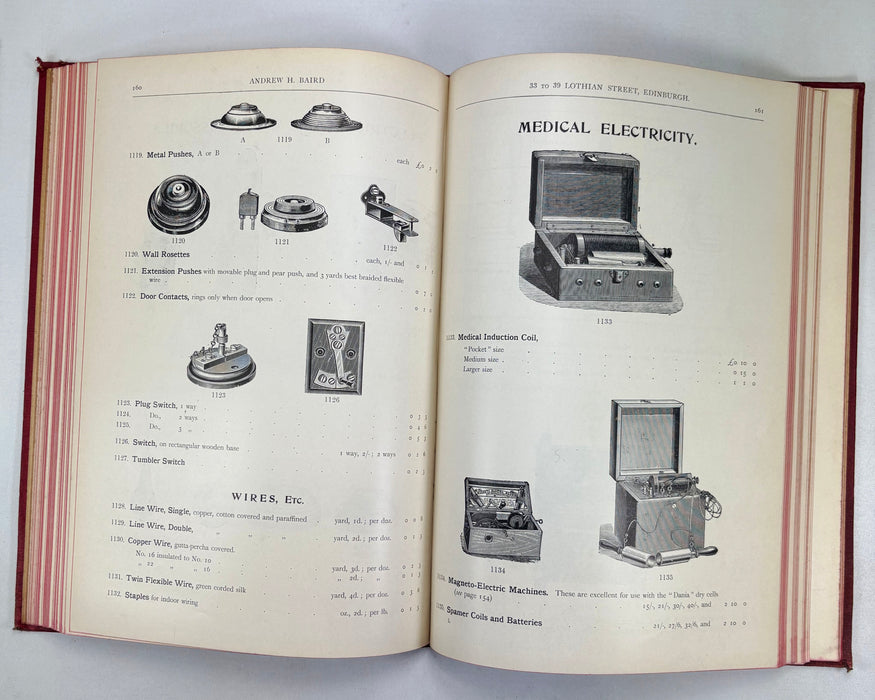 Priced Catalogue of Chemical and Physical Apparatus and Pure & Commercial Chemicals, Manufactured and Sold by Andrew H. Baird, Edinburgh, c. 1910