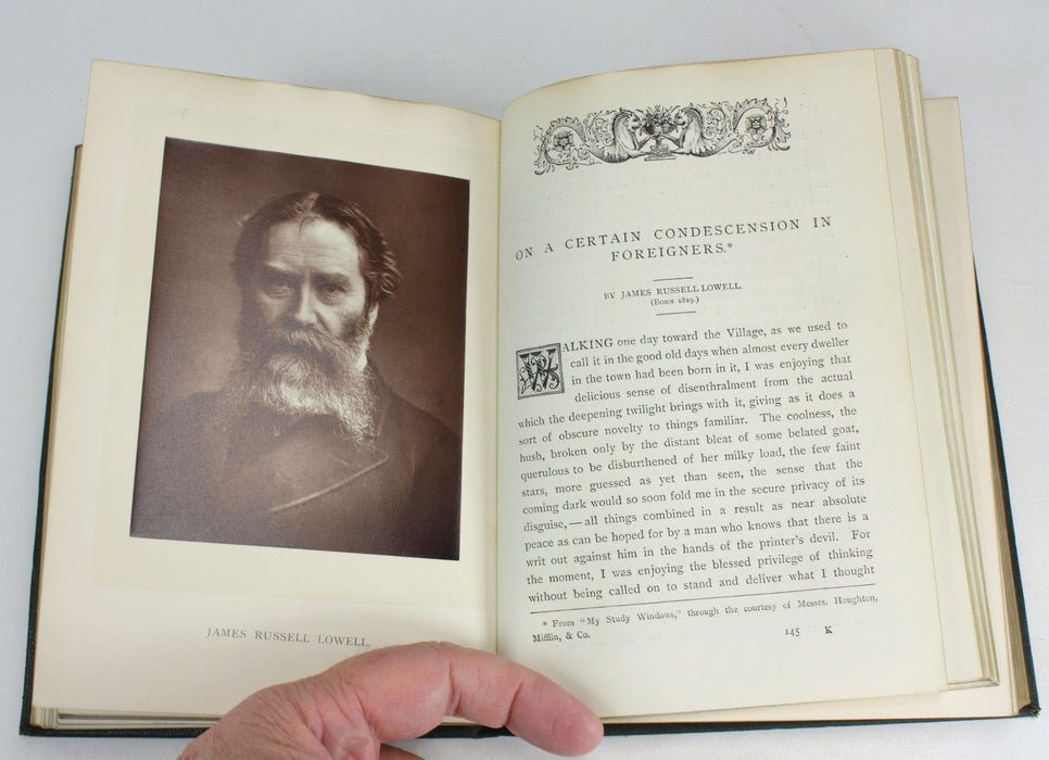 Prose Masterpieces from Modern Essayists, 1920, Sherborne Presentation copy