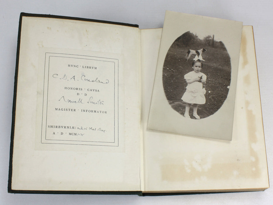 Prose Masterpieces from Modern Essayists, 1920, Sherborne Presentation copy