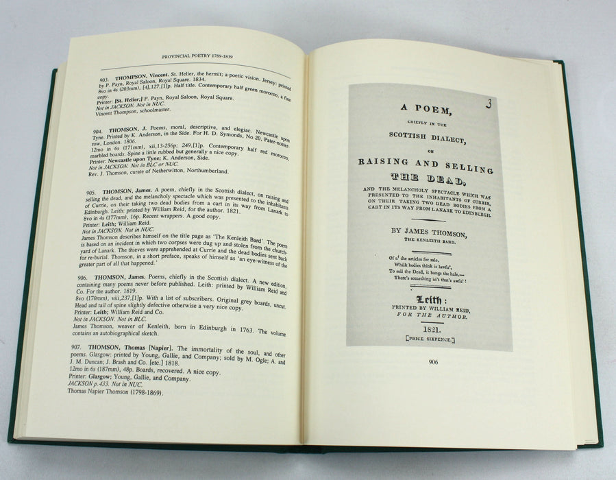 Provincial Poetry 1789-1839, C.R. Johnson, 1992 Limited edition with correspondence