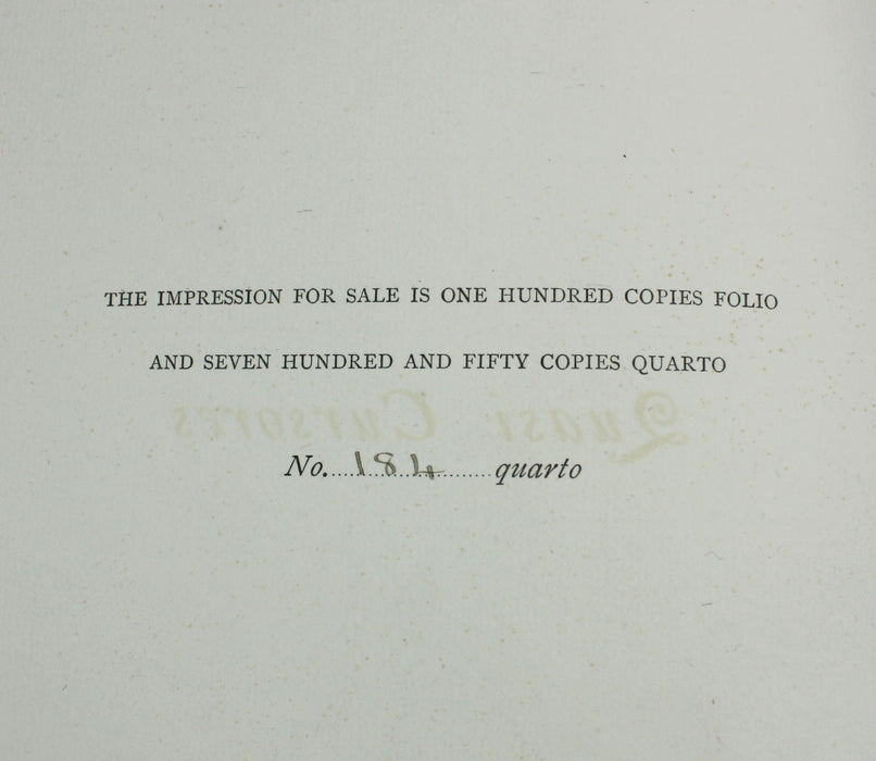 Quasi Cursores; Portraits of the High Officers and Professors of Edinburgh University, Limited Edition, 1884