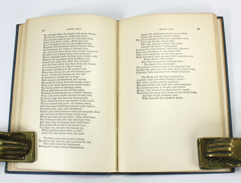 Queen Mab, by Percy Bysshe Shelley; With Notes. Published by J.P. Mendum, Boston, c. 1850