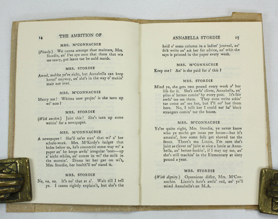 Reperatory Plays by Gowans & Gray; The Ambition of Annabella Stordie, Katharine T. Rae, 1935