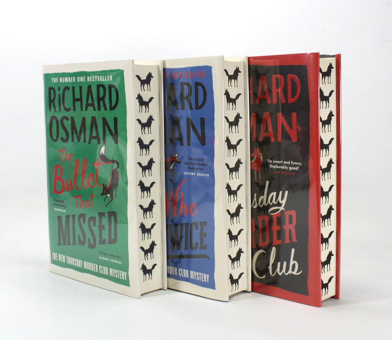 Richard Osman; Thursday Murder Club, Signed & Numbered Goldsboro matching Set of 3