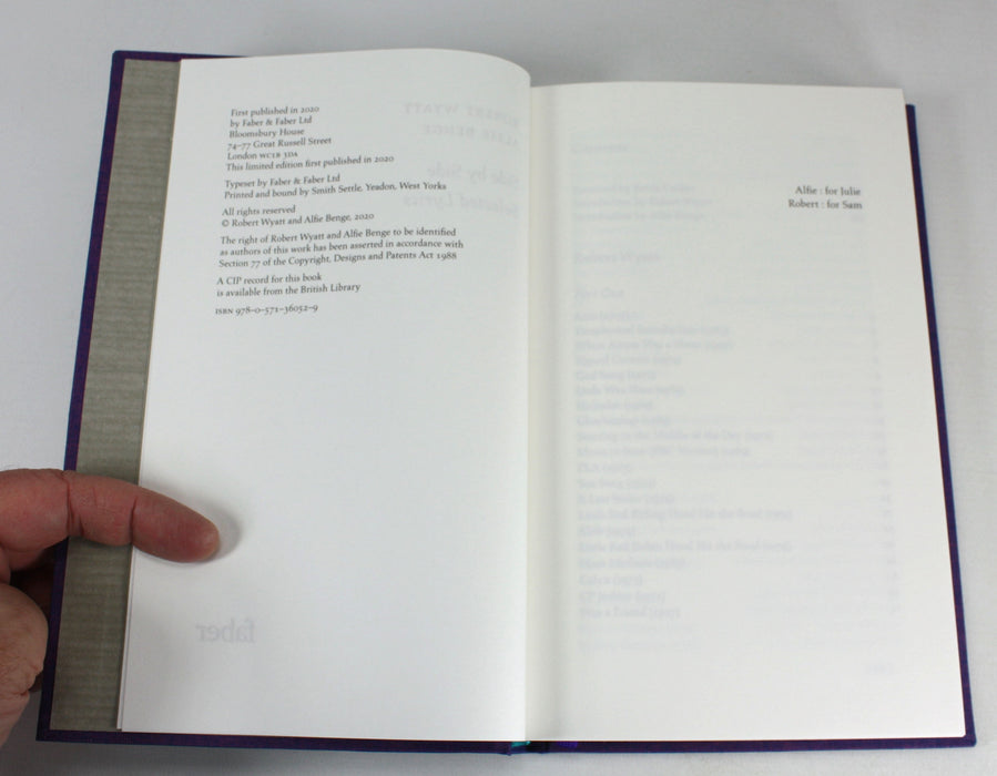 Robert Wyatt & Alfie Benge; Side by Side, 2020 signed, numbered, limited edition