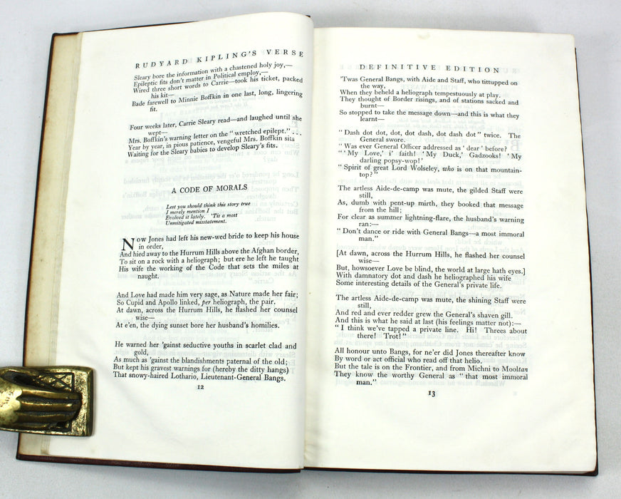 Rudyard Kipling's Verse; Definitive Edition, Hodder and Stoughton, 1940