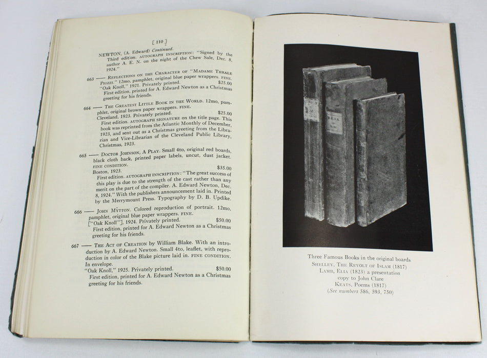 Sale Catalogue of the Private Library of Paul Hyde Bonner, Duttons, 1931