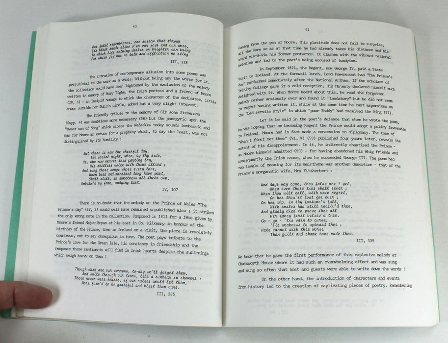 Salzburg Studies: Romantic Reassessment, ed. James Hogg; The Bard of Erin, Therese Tessier; Inscribed copy to William St Clair