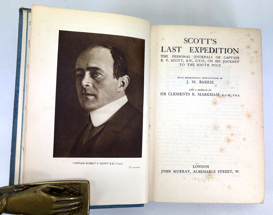 Scott's Last Expedition; The Personal Journals of Captain R.F. Scott, R.N., C.V.O., On His Journey to The South Pole, 1927