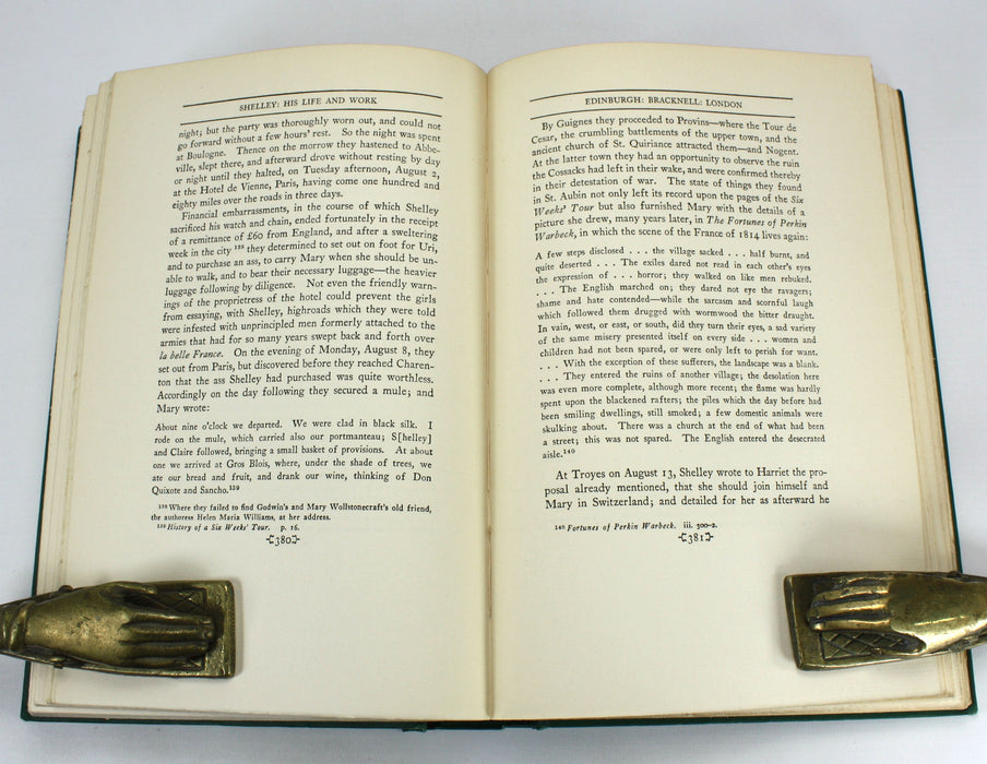 Shelley His Life and Work, Walter Edwin Peck, 1927, 2 Vols