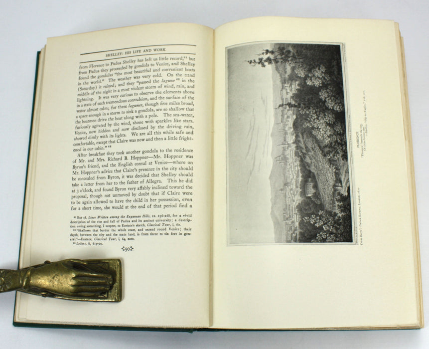 Shelley His Life and Work, Walter Edwin Peck, 1927, 2 Vols
