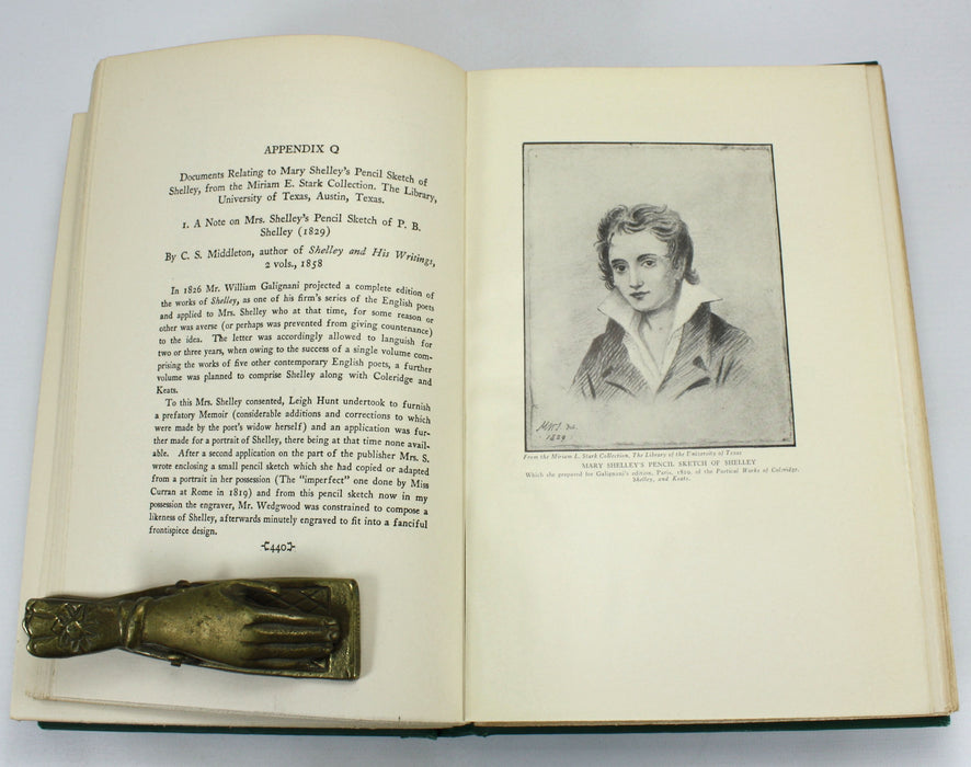 Shelley His Life and Work, Walter Edwin Peck, 1927, 2 Vols
