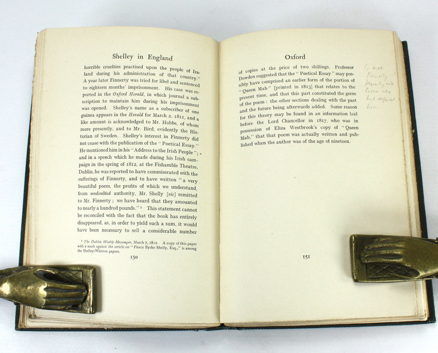 Shelley in England; New Facts and Letters from the Shelley-Whitton Papers, Roger Ingpen, 1917
