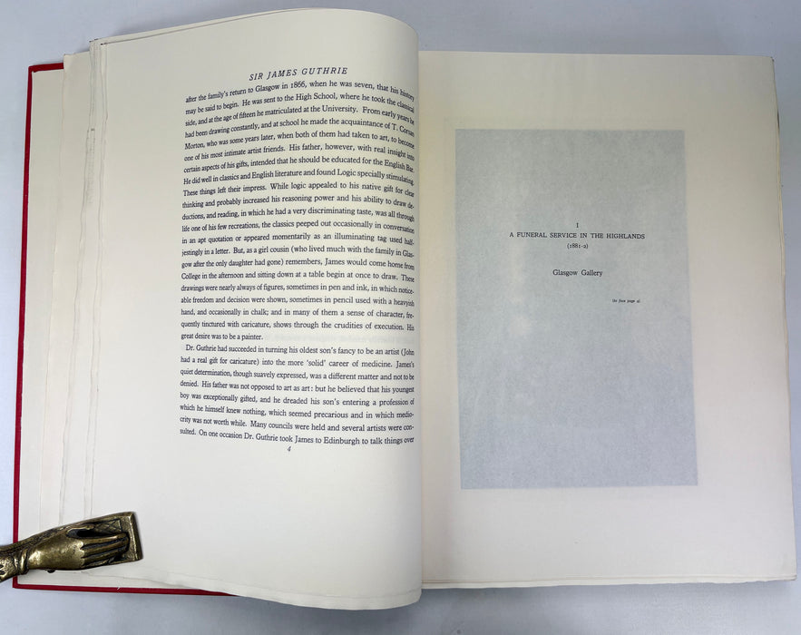 Sir James Guthrie; A Biography, Sir James L. Caw, 1932, Fine copy in Original Presentation Box