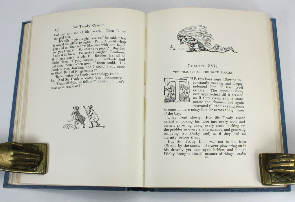 Sir Toady Crusoe, S.R. Crockett, 1905. With scarce dustjacket.