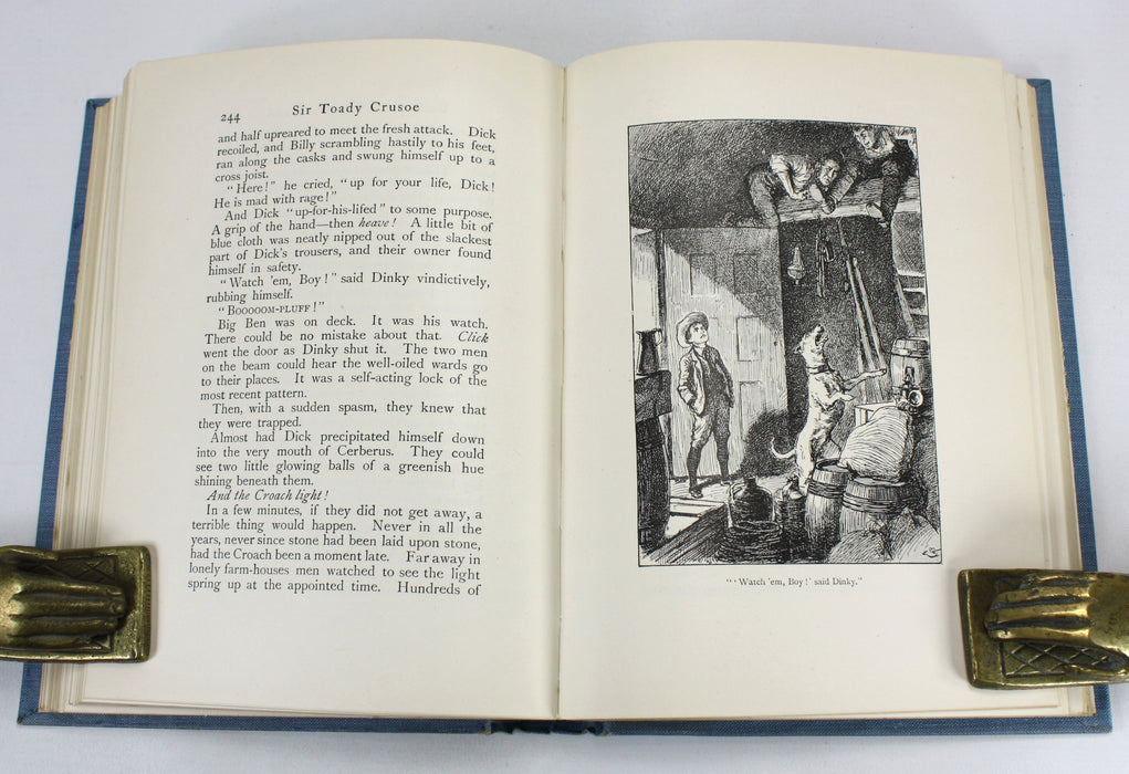 Sir Toady Crusoe, S.R. Crockett, 1905. With scarce dustjacket.