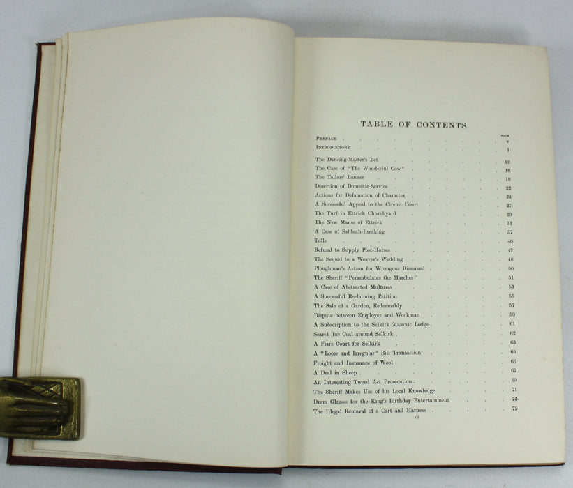 Sir Walter Scott As A Judge; His Decisions in the Sheriff Court of Selkirk, John Chisholm, 1918