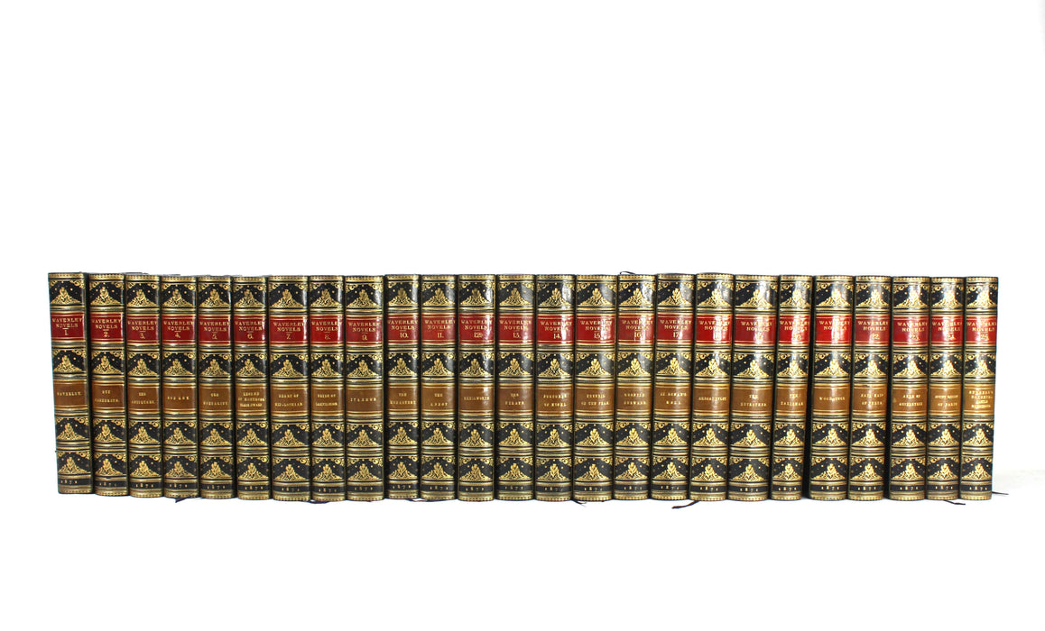 Sir Walter Scott, The Waverley Novels Centenary Edition set, exceptional 1871 fine Zaehnsdorf binding