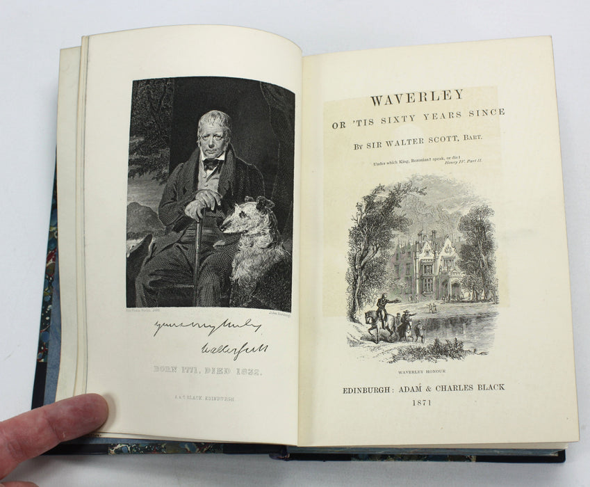 Sir Walter Scott, The Waverley Novels Centenary Edition set, exceptional 1871 fine Zaehnsdorf binding