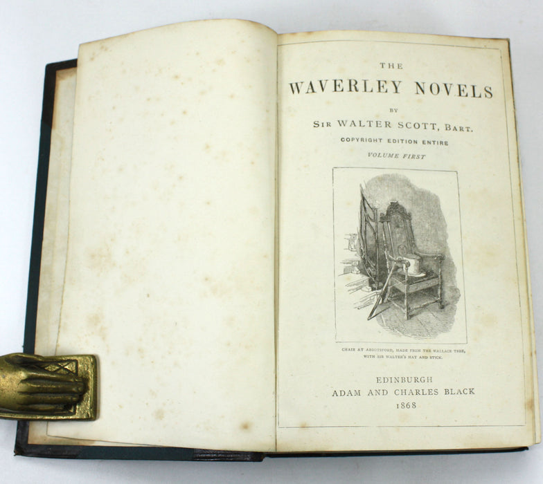Sir Walter Scott; The Waverley Novels, Copyright Edition Entire, Adam & Charles Black, 1868, 3 Volumes