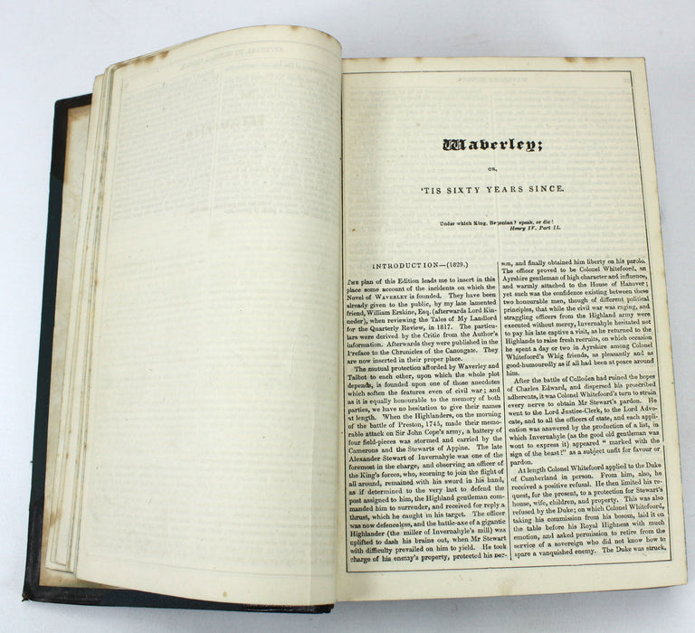 Sir Walter Scott; The Waverley Novels, Copyright Edition Entire, Adam & Charles Black, 1868, 3 Volumes