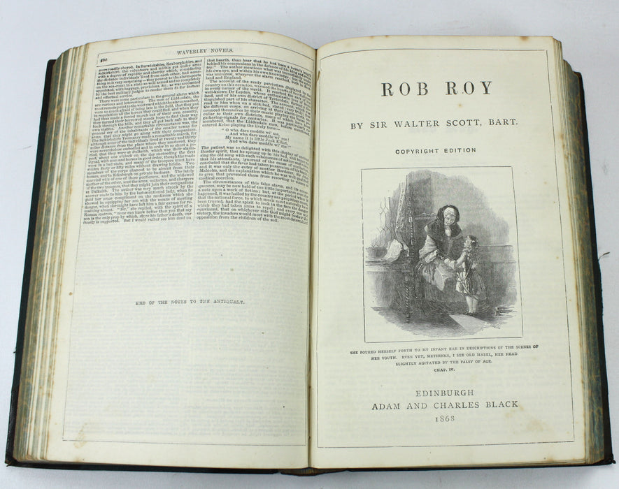 Sir Walter Scott; The Waverley Novels, Copyright Edition Entire, Adam & Charles Black, 1868, 3 Volumes