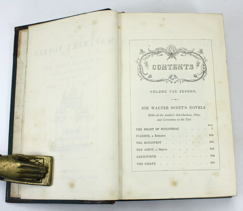 Sir Walter Scott; The Waverley Novels, Copyright Edition Entire, Adam & Charles Black, 1868, 3 Volumes