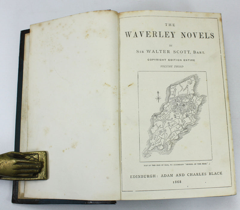 Sir Walter Scott; The Waverley Novels, Copyright Edition Entire, Adam & Charles Black, 1868, 3 Volumes
