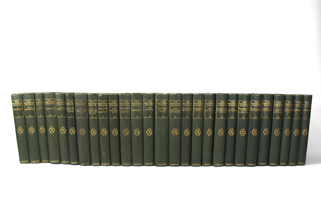Sir Walter Scott; The Waverley Novels, The Melrose edition, Caxton Publishing, 27 Volumes complete, c. 1910