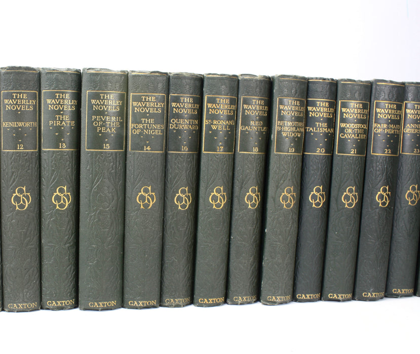Sir Walter Scott; The Waverley Novels, The Melrose edition, Caxton Publishing, 27 Volumes complete, c. 1910