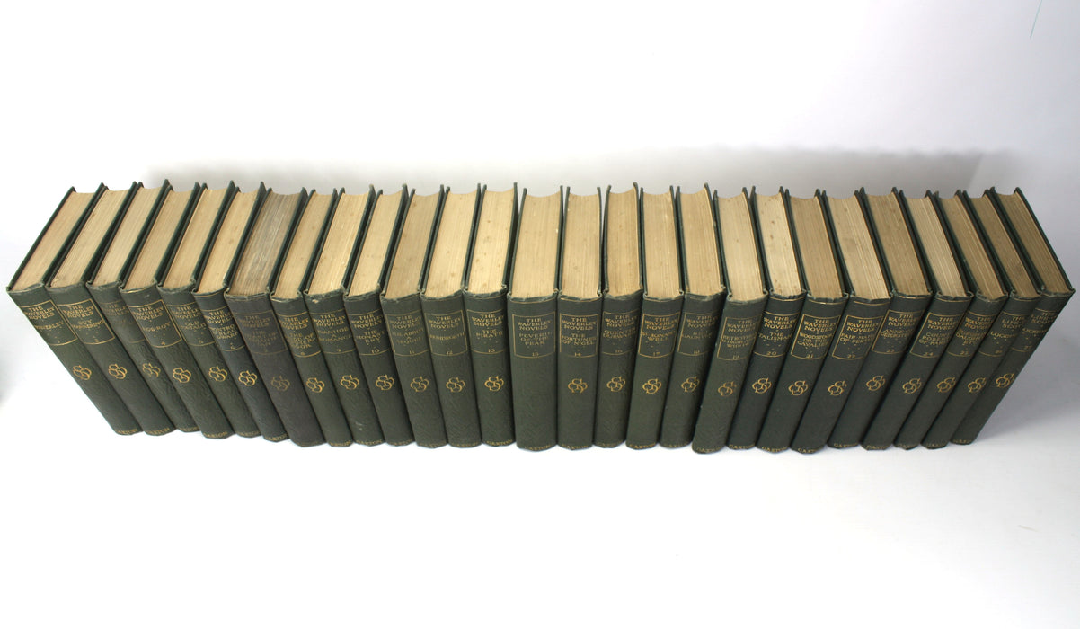 Sir Walter Scott; The Waverley Novels, The Melrose edition, Caxton Publishing, 27 Volumes complete, c. 1910