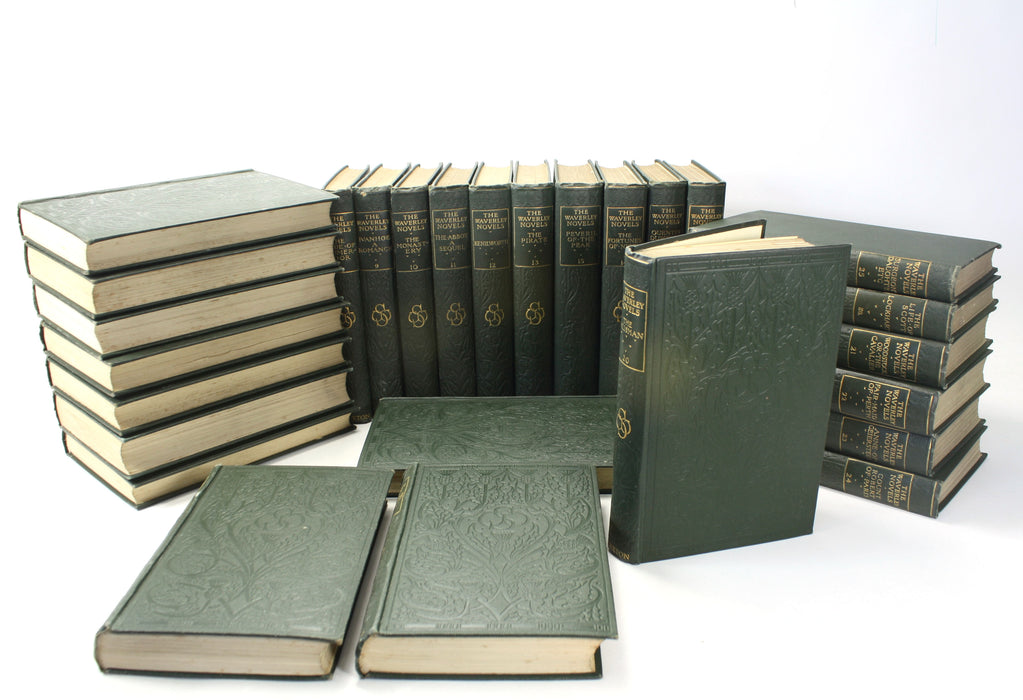 Sir Walter Scott; The Waverley Novels, The Melrose edition, Caxton Publishing, 27 Volumes complete, c. 1910