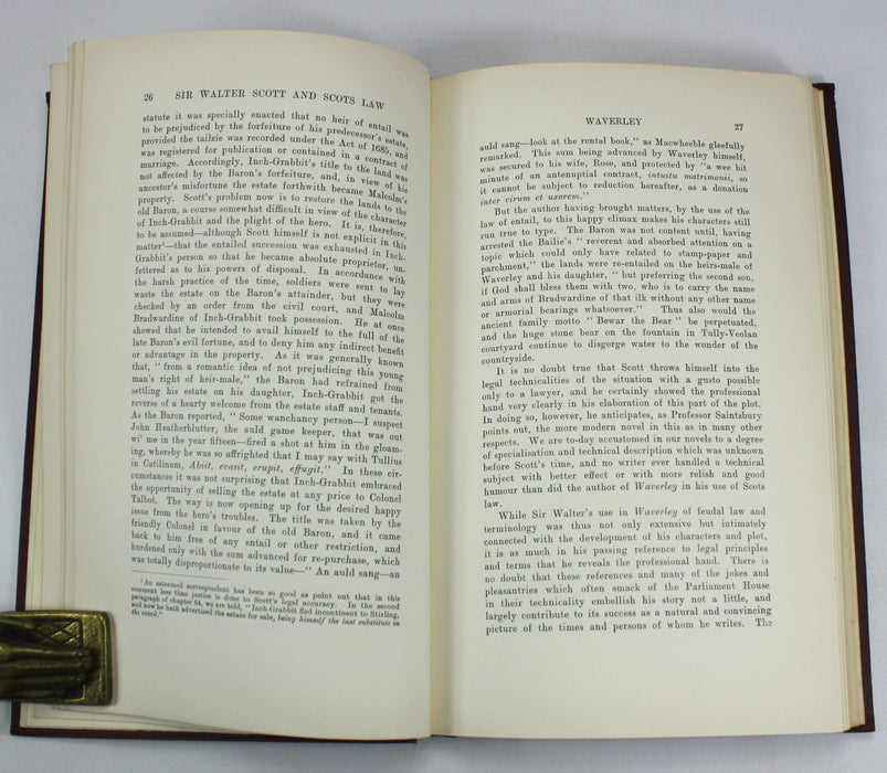 Sir Walter Scott and Scots Law, David Marshall, 1932