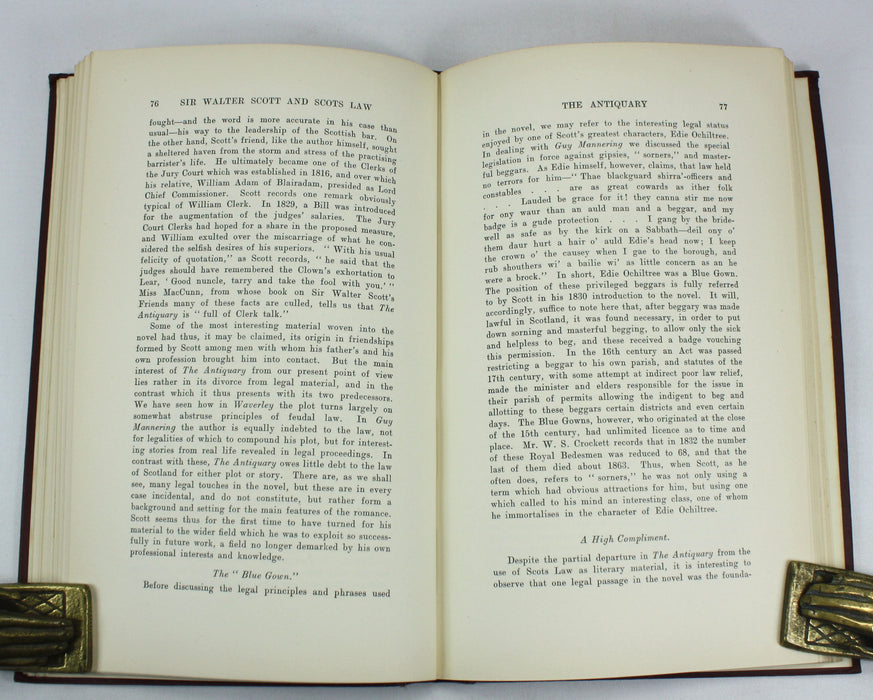 Sir Walter Scott and Scots Law, David Marshall, 1932