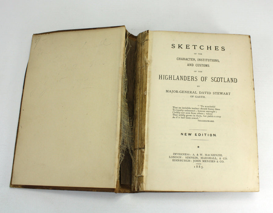 Sketches of the Character, Institutions, and Customs of the Highlanders of Scotland, Major-General David Stewart, 1885