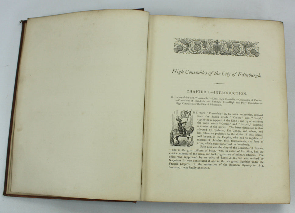 Sketch of The History of the High Constables of Edinburgh, James D. Marwick, 1865, Private Circulation