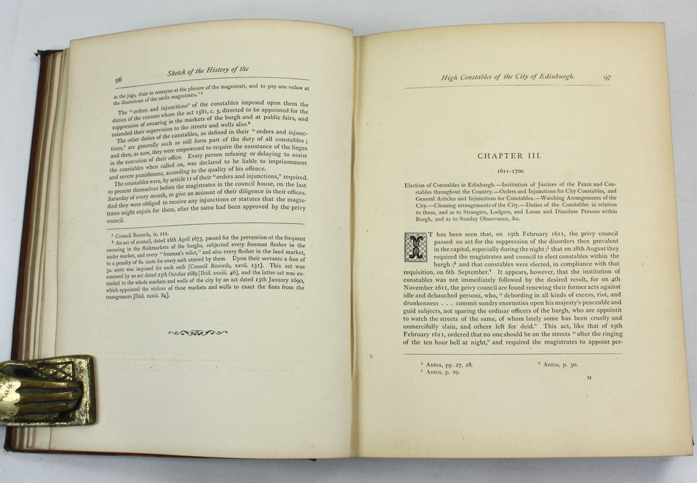 Sketch of The History of the High Constables of Edinburgh, James D. Marwick, 1865, Private Circulation