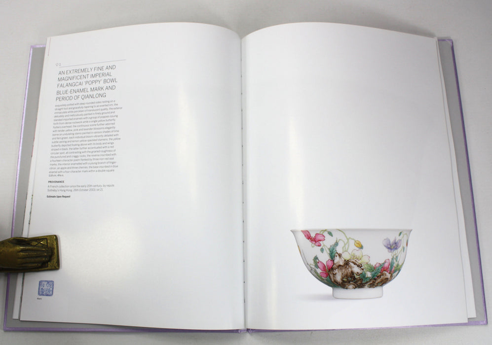 Sotheby's, Hong Kong; The Falangcai Poppy Bowl, 3 October 2018