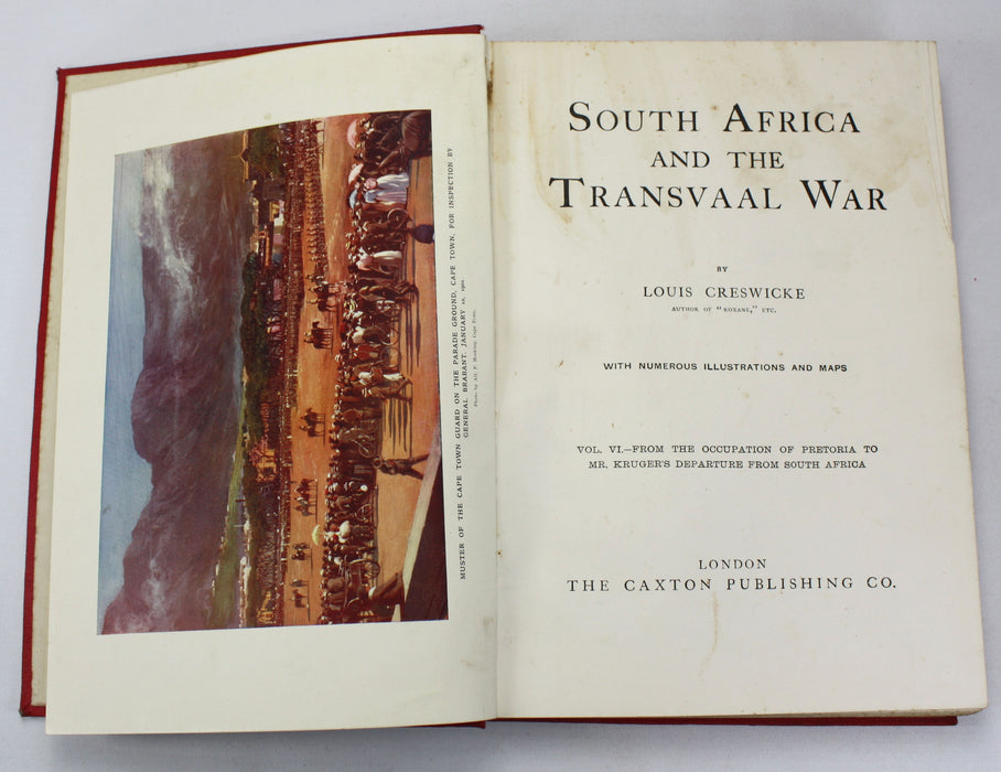 South Africa and The Transvaal War, Louis Creswicke, 7 Volumes, Caxton, c. 1900