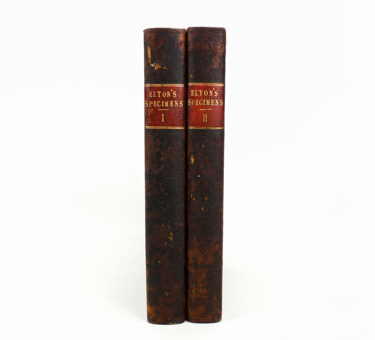 Specimens of the Classic Poets in a Chronological Series from Homer to Tryphiodorus, Charles Abraham Elton, 2 Vols, 1814