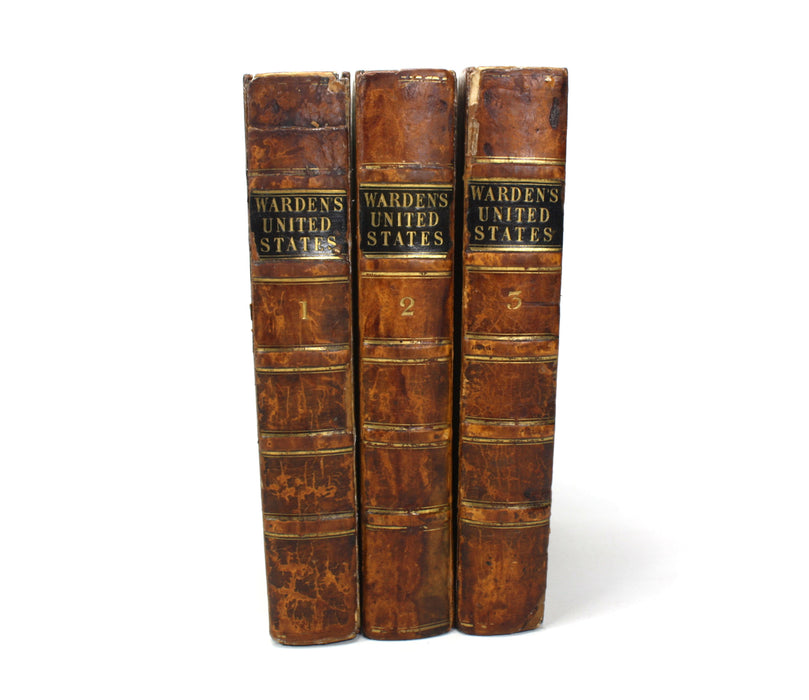 Statistical, Political, and Historical Account of the United States of North America, D.B. Warden, 1819, 3 Vols complete