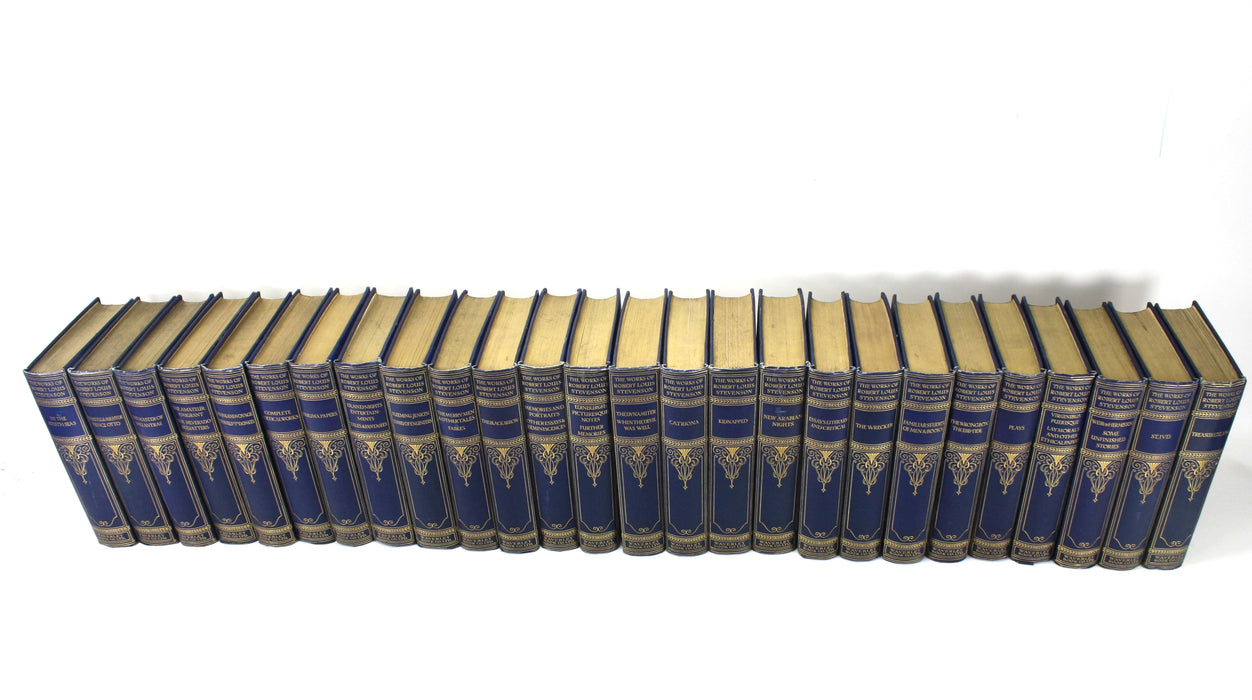 The Works of Robert Louis Stevenson, Waverley Edition, 26 Volumes Complete, 1924