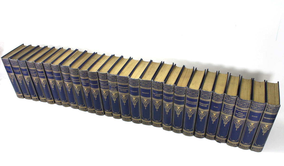 The Works of Robert Louis Stevenson, Waverley Edition, 26 Volumes Complete, 1924