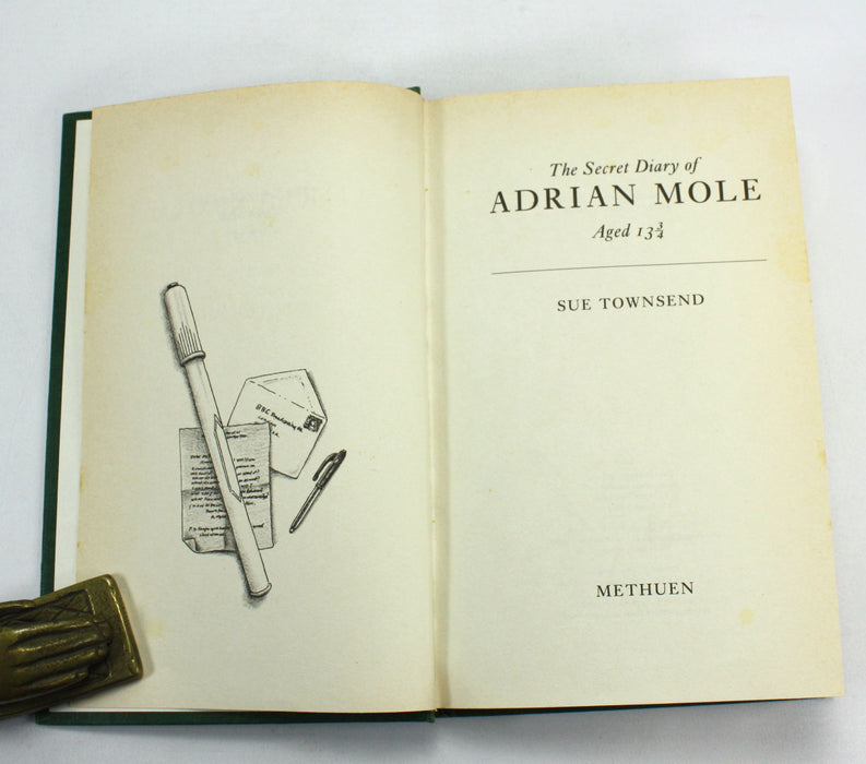 Sue Townsend; First editions of The Secret Diary of Adrian Mole aged 13 3/4 & The Growing Pains of Adrian Mole, 1982-1984