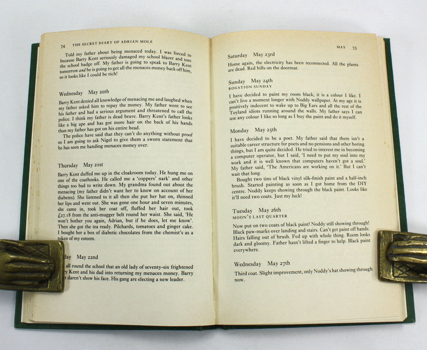 Sue Townsend; First editions of The Secret Diary of Adrian Mole aged 13 3/4 & The Growing Pains of Adrian Mole, 1982-1984