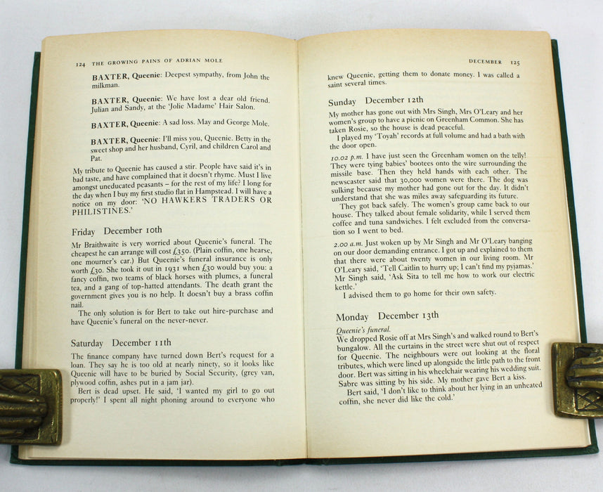 Sue Townsend; First editions of The Secret Diary of Adrian Mole aged 13 3/4 & The Growing Pains of Adrian Mole, 1982-1984