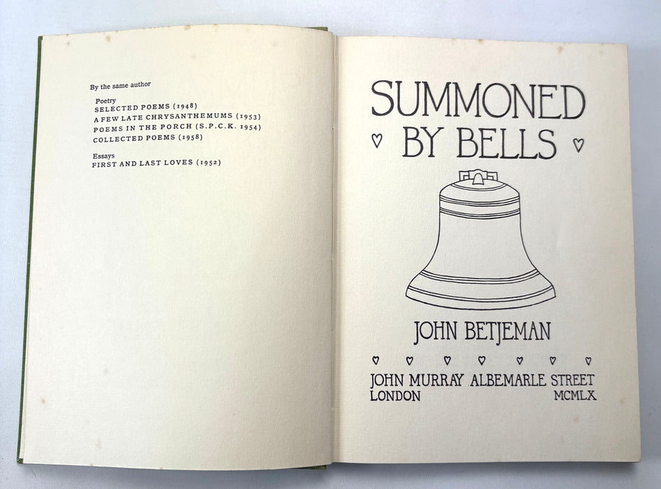Summoned by Bells, John Betjeman, John Murray, 1960
