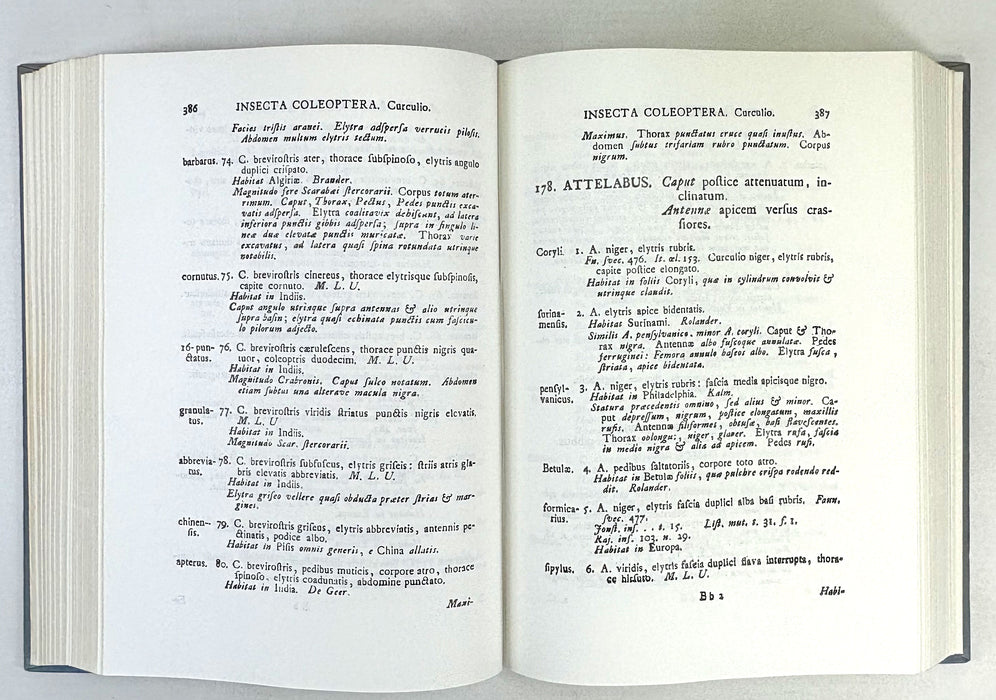 Systema Naturae; A Photographic Facsimile of the First Volume of the Tenth Edition (1758), Caroli Linnaei; Regnum Animale, British Museum, 1956