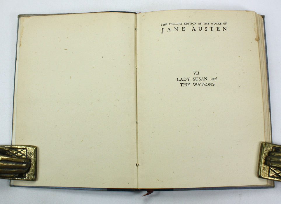 The Adelphi Edition of the works of Jane Austen; Lady Susan and the Watsons, Heffer, c. 1930